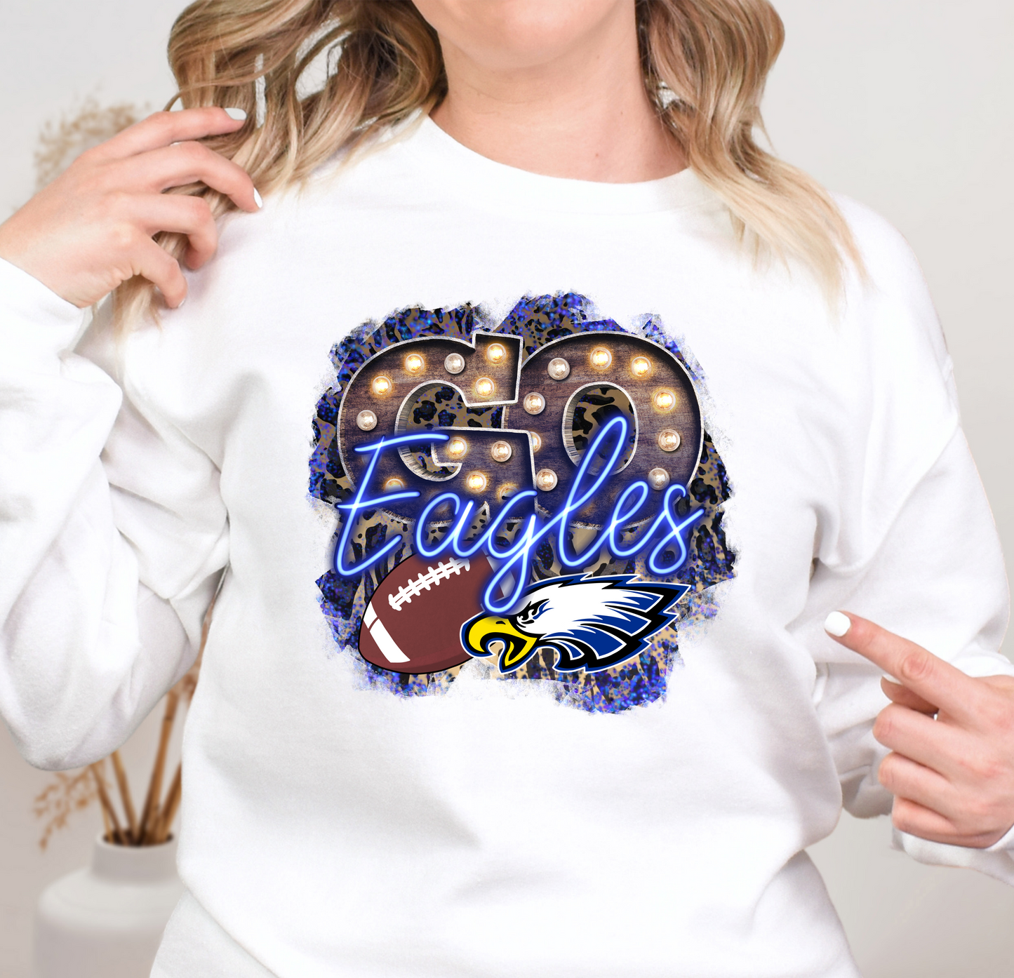 Youth Go Eagles Football Marquee