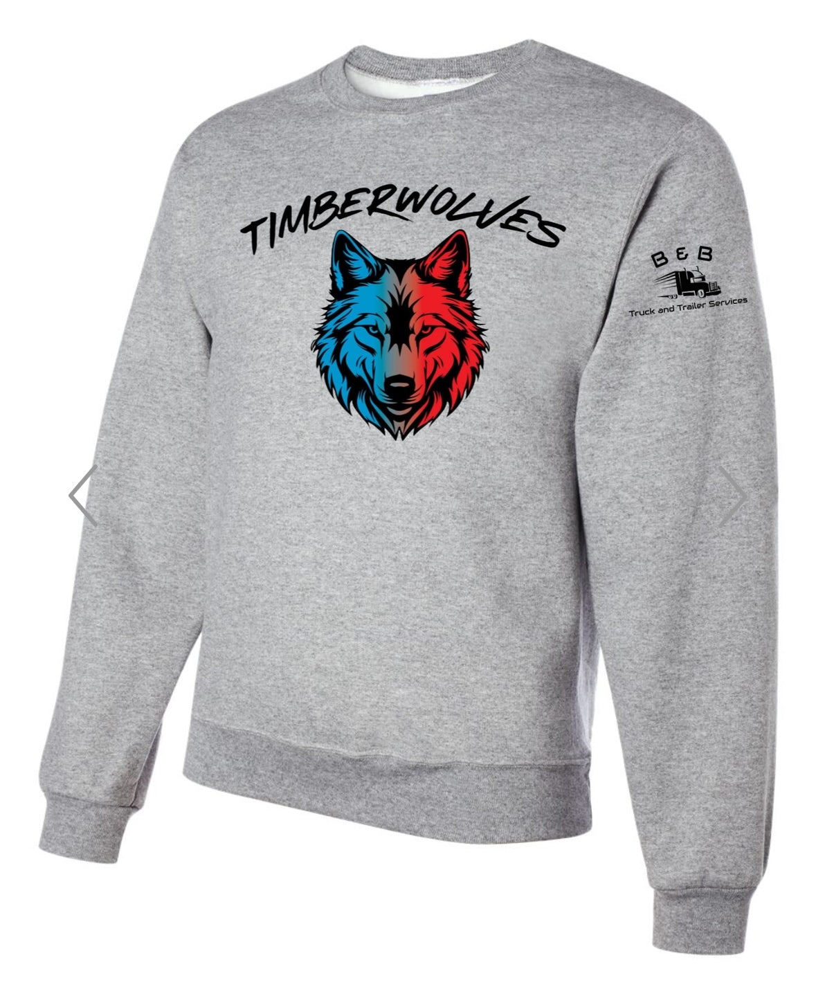 50/50 Polyester/Cotton Crewneck Sweatshirt