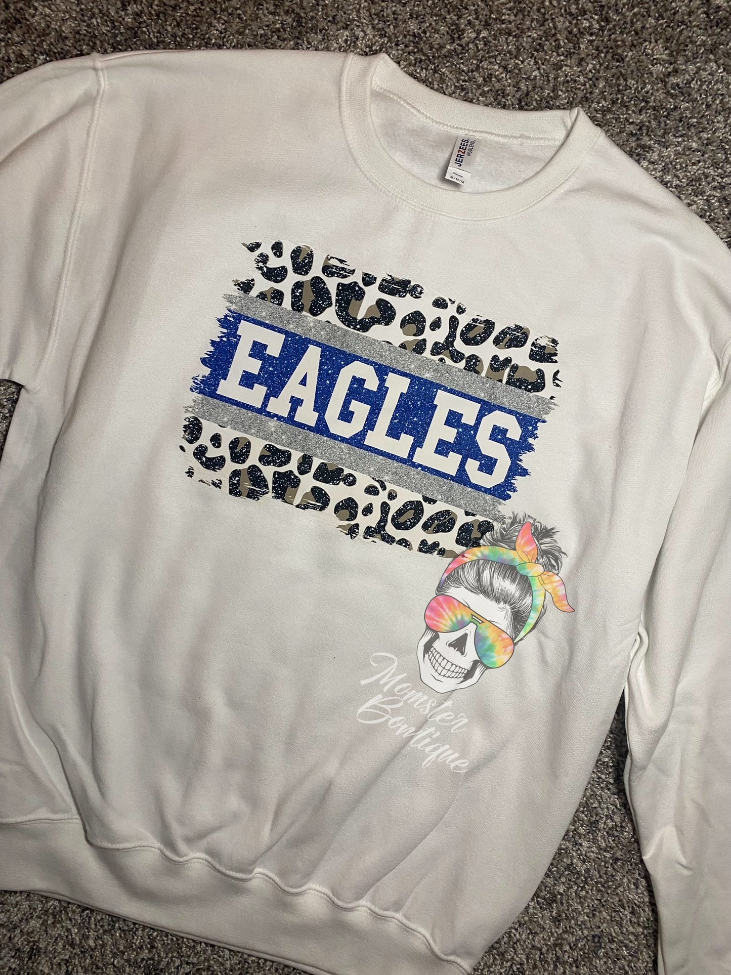 Youth Cheetah Glitter Eagles