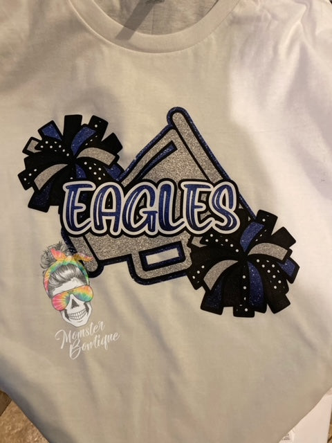 Eagles Glitter Megaphone
