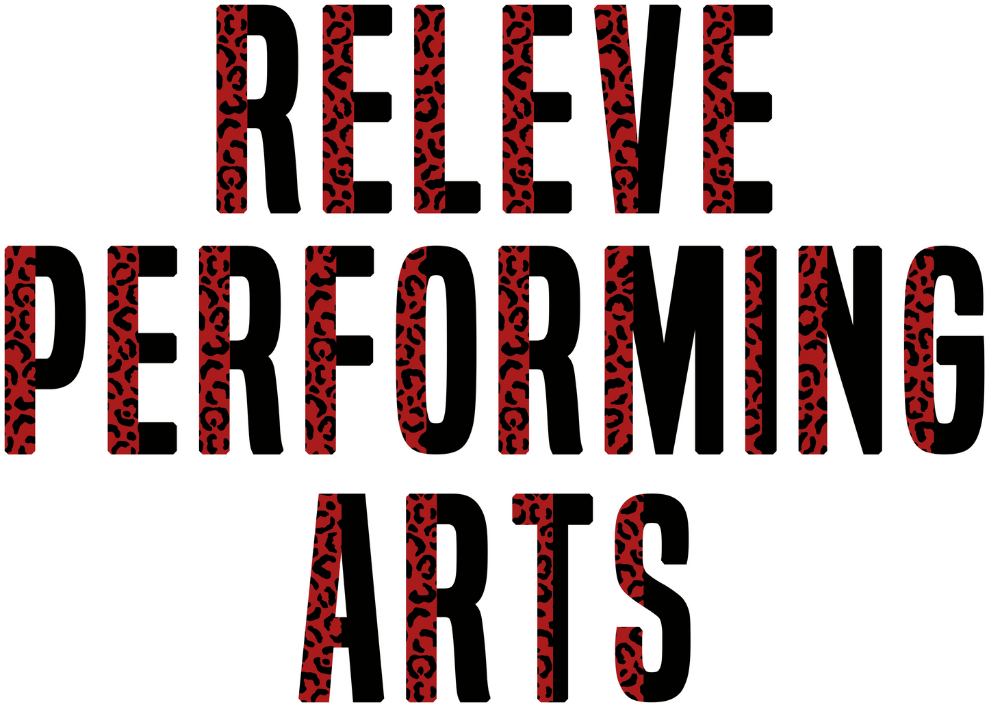 Youth Releve Performing Arts Leopard Letters