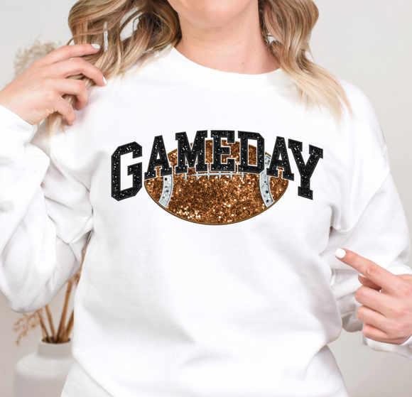 Youth Game Day FAUX Sequin and FAUX Embroidery